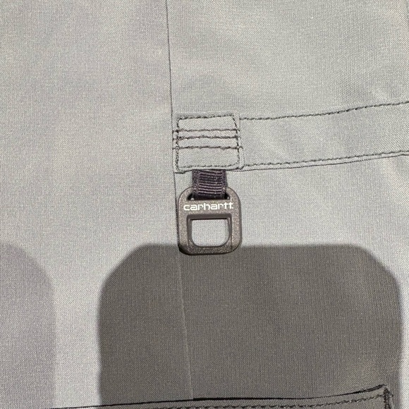 Carhartt Women's Cross Flex Y-Neck Scrub Top Size Medium Grey - Picture 4 of 9